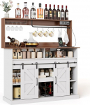 K&ouml;&ouml;gikapp 120 x 40 x 130 cm, sahtlitega buffetkapp 8 hoiukambriga ja joogihoidjaga, k&otilde;rge k&ouml;&ouml;gi buffet-k&uuml;ljepaneel k&ouml;&ouml;ki ja elutuppa, kohvibaar, valge ja p&auml;hkelpuu v&auml;rvi