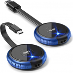Juhtmevaba HDMI 4K, USB C kuni HDMI traadita saatja ja vastuv&otilde;tja 5.8G traadita C-t&uuml;&uuml;pi saatja, traadita saatja video striimimiseks s&uuml;learvutist, arvutist, iPhone'ist, tahvelarvutist telerisse, projektorisse -