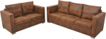 Festnight Chesterfield diivan komplekt 2 istekohaga Vintage Chesterfield diivan L-kujuline, diivan elutuppa, Chesterfield diivanid, diivan L-kujuline Vintage diivan komplekt kunstnahast