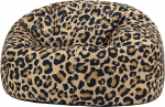 Icon Kingston Leopard Bean Bag, kootud kangast, T&auml;idisega t&auml;iskasvanute Bean Bag, Bean Bag, Lounge Chair, Aed, magamistuba, elutuba, elutoa m&ouml;&ouml;bel