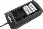 Energizer Universal Charger Black Siseruumide akulaadija Universal Charger, AC, 100-240 V, 50/60 Hz, 0,175 Ah, 2,3 Ah, 107 mm