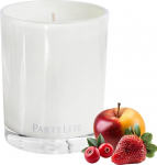 PartyLite Iced Snowberries Escential Jar Candle - &otilde;un, j&otilde;hvikas, maasikas, vanilje ja muskus - 220ml - 1 Wick - korduvkasutatav purk - 50 tundi p&otilde;lemisaega - aroomiteraapia l&otilde;hnaaine