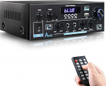 AK55 HiFi-v&otilde;imendi Bluetooth 5.0, Max 600 W, miniv&otilde;imendi HiFi Stereo, 2-kanaliline audiov&otilde;imendi vastuv&otilde;tja FM-raadio, opt, RCA, AUX, USB-kaardi sisendiga, koju, stuudiosse