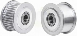 GT2 Umlenkrolle 55 Z&auml;hne Synchronrad Bohrung 5-15mm Breite 6/10mm 1St(15mm,7mm(Toothless))