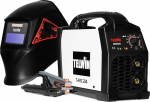 T-Arc 214 Inverter keevitusmasin MMA elektroodiga 200A koos keevituskiivri ja tarvikutega, kompaktne ja lihtne kaasaskantav keevitusmasin hoolduseks ja DIY, 230V