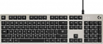 Logitech G413 Gaming mehaaniline klaviatuur, tuntavad Romer-G l&uuml;litid, harjatud alumiiniumist korpus, programmeeritavad F-klahvid, USB looping, UK QWERTY paigutus - h&otilde;bedane / must