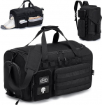 BAGZY taktikaline reisikott spordikott 40L treeningkott meestele jalatsikambriga meestele reisimiseks spordi fitness Weekender telkimine, must 40l, reisikott