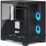 Fractal Design Pop 2 Vision Black RGB PC-Gaming-Geh&auml;use mit Panoramaglas - Dual-Kammer-Design - 4 RGB-Reverse-L&uuml;fter - ATX/E-ATX/mATX/ITX