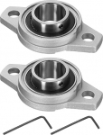 hankekaart 2tk KFL006 Pillow Block Bearings 30mm Bore Bearing Units Zinc Alloy Flange Bearing Housing P6 (ABEC3)