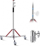 VEVOR stuudio statiiv ratastega, maksimaalne k&otilde;rgus 320 cm, lampide statiiv, valguse statiiv, reguleeritav roostevabast terasest statiiv, fotograafia statiiv ratastega, stuudio softbox, monolight, reflektori pildistamiseks