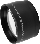 Akozon Teleobjektiiv 2X lainurk objektiiv optilise klaasiga fotoaparaadi objektiividele, mille filtri l&auml;bim&otilde;&otilde;t on 55mm