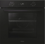 Haier ID Series 2 H6 ID2P3T1HTB Built-in Oven I Recess 60 cm I A+ I 78 Litre Volume I 9 Functions I Convection Heating with Grill I Hydrolysis Cleaning I Telescopic Extension