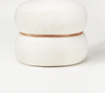 Chic Ambiente Stockholm Pouf, Teddy Pouf, Trendy Stool for Your Home with Stylish Design