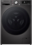 LG W4WR70E6YB esipesumasin-kuivati 11 - 6 kg, klass A/D, 60 x 62 x 85 cm, Wi-Fi, AI Direct Drive, s&uuml;gavpuhastus koos auruga, TurboWash 360, suur maht, karastatud klaasist v&auml;lisuks, musta v&auml;rvi