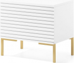 Selsey Lammelo &ouml;&ouml;kapp suletud kambriga valge kuldne jalaga