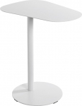 HAKU M&ouml;bel Beistelltisch, Metall, valge, T 38 x B 53 x K 60 cm