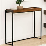 PQXQZ Talumajapidamise konsoollaud sissep&auml;&auml;sualale avatud riiuliga, puidust konsoollaud elutuppa, esikusse ja sissep&auml;&auml;sualale (70 x 25 x 80 cm)