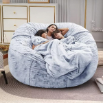 LCYFBE Bean Bag Tool Cover (ainult kate, ilma t&auml;itematerjalita), pehme kohev PV Velvet, pestav, Lazy Diivan Duvet Cover, elutuba, magamistuba, v&auml;lism&ouml;&ouml;bel (180 x 90 cm)