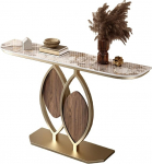 Konsolentisch Schmal,Flurtisch,Konsoolilaud,Metallregal,Couchtisch Hinter Sofa,Konsolentische f&uuml;rs Wohnzimmer,Flur,Schlafzimmer,Eingang,B&uuml;ro,Korridor(Pandora,L100cm/39.3in)