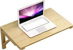 Klappbarer Wandtisch, Naturholz | Kleiner, platzsparender, zusammenklappbarer schwebender Schreibtisch, Klapptisch zur Wandmontage, f&uuml;r K&uuml;che, Esszimmer, Computertisch, Heimb&uuml;ro (suurus: 70 &times;