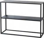 Generisch Slim Black Black Metal Living Room Console Table - Stiilne &otilde;huke seinale paigaldatav k&uuml;ljelaud, mis sobib ideaalselt v&auml;ikestesse ruumidesse ja moodsasse sisustusse
