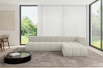 ALTDECOR Modulares Diivan Ecksofa L-forma nurgas modulaarne diivan Eckcouch Diivan Wohnlandschaft Diivan Bodensofa Polstersofa Darnel-L2-296x177x70 cm Hellgrau
