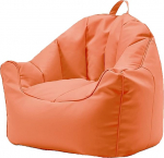 Laisk diivan R&otilde;du Lounger Nahast &uuml;he tooliga diivan Magamistuba Elutuba Uuring Vaba aja diivan Pehme ja mugav &uuml;hekohaline diivan 70 x 65 x 38 cm oranž