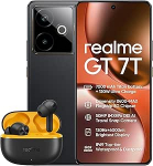 realme GT 7T IceSense Black AMZ versioon koos laadijaga + T200 Lite 256GB 12GB