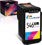 ColoWorld Remanufacturado 546 XL Colour Cartuchos de Tinta para Canon 546 CL-546XL para Canon Pixma MX495 TR4550 TS3450 MG2450 MG2500 MG2550 TS3150 TS3350 MG3050 MG2550S TS3050 MG255 5S IP2850