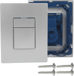 Sobib Grohe Skate Cosmopolitan - katteplaat (197 x 156 mm, vees&auml;&auml;stlik, 2 koguse ja Start & Stop k&auml;ivitamiseks, vastupidav pind) (matt h&otilde;bedane).