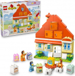 LEGO DUPLO Bluey: Blueys Family House with Memory Game - &Otilde;ppem&auml;ng v&auml;ikelastele - sisaldab 3 minifiguuri, hingedega akent ja lauam&auml;ngu - kingitus poistele ja t&uuml;drukutele alates 3. eluaastast - 10459