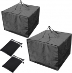 Opaltool 2 x Outdoor Furniture Cushion Storage Bag 210D Oxford Waterproof Protection Storage Bag 81 x 81 x 61 cm