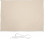 Relaxdays Rectangular Sun Sail 2.5 x 3.5 m Water-Repellent UV Resistant with Tension Ropes Patio Balcony Beige