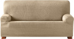 Eysa Aquiles Elastic Sofa Cover 2-Seats, Polyester-Cotton Beige, 37 x 29 x 7 cm