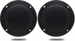 Herdio 4'' Inch Dual Cone Ceiling Speakers 2 Way Marine veekindlad k&otilde;larid Niiskuskindel Sobib vannitoa SPA ruumi Hot Tub Garden Patio Car Golf Cart UV-kindlad k&otilde;larid (must)