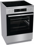 Gorenje GECS6C 70 XPA elektripliit klaaskeraamilise pliidiga 60 cm / 71 liitrit / ExtraSteam / GentleClose / AirFry / sisset&otilde;mmatav p&ouml;&ouml;rdpliit / AquaClean / PerfectGrill / teleskoopv&auml;ljak / roostevaba teras