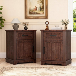 Vintage &ouml;&ouml;kapp, 2 tk, 45 cm laiad &ouml;&ouml;kapid sahtli ja magnetilise suletud uksega, kaasaegne talumajapidamise stiilis &ouml;&ouml;kapp magamistuppa, lugemisruumi, elutuppa, pruun