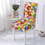 Highdi Easter Chair Covers, 1/2/4/6 Piece Set Stretch Cover Chair Covers, universaalne eemaldatav pestav toolikate, pehme elastne kate, Stretch Chair Cover s&ouml;&ouml;gitoa, hotelli, peo jaoks (DIY Eggs, 6).