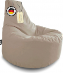 PATCH HOME Patchhome Gamer tugitool t&otilde;mblukuga, Lounge padi, istmepadi, istmepadi, istmepadi, sobib sise- ja v&auml;litingimustes kasutamiseks, valmis t&auml;idetud (l&auml;bim&otilde;&otilde;t 80 cm x k&otilde;rgus 90 cm, t&otilde;mblukuga, beež).