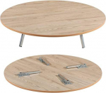 Yer Sofra &Uuml;mmargune kokkupandav laud kokkupandavate jalgadega Ideaalne k&uuml;psetiste valmistamiseks ja roogade valmistamiseks Suurus l&auml;bim&otilde;&otilde;t 70 cm