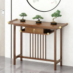 Kitsas puidust konsoollaud sahtlitega, k&uuml;ljelaud Slim Minimalistlik uues hiina stiilis, koridorilaud koridori, elutoa jaoks, lihtne kokkupanek (120 x 42 x 88 cm / 47 x 17 x 35 tolli)