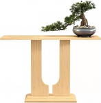 Kitsas konsoollaud, kitsas koridorilaud, k&otilde;rge kitsas laud, lihtne kokkupanek, esikusse, teetuppa, Hiina s&ouml;&ouml;gituppa (naturaalne, 39,3 tolli/100 cm)