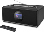 MAXXO DAB+ Interneti-raadio DT06 - puidust korpus, 2 x 20 W RMS, Bluetooth, Wi-Fi, USB, UPnP/DLNA, &auml;ratuskell ja kaugjuhtimispult