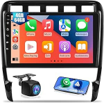 4G + 64G Android autoradio Porsche Cayenne 2002-2010, 32EQ DSP, 9-tolline 1280 x 720 puuteekraaniga raadio koos juhtmevaba CarPlay & Android Car, WiFi, GPS navigatsioon, Bluetooth 5.0 + tagantj&auml;rele vaatamise kaameraga
