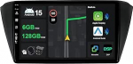 [6G + 128G] IPS 9-tolline Android 15 autoraadio Skoda Fabia 2015-2021 jaoks koos Navi Octa Core'iga [Sisseehitatud CarPlay/Android Car/DSP/Mirror Link/GPS Navi/360 Camera/Bluetooth 5.0/WiFi/USB