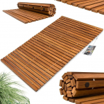 Deuba Acacia Wood Bath Mat - 80 cm x 50 cm - FSC&reg; Certified