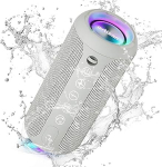 Ortizan Bluetooth-k&otilde;lar, Bluetooth-karp LED-valgusega, kaasaskantav minimuusikakarp k&auml;ed-vabad funktsiooniga, IPX7 veekaitse ja 360&deg; &uuml;mbritsev heli, traadita v&auml;lisk&otilde;lar koos AUX-ga, TF