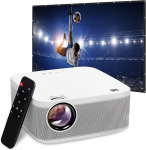 KODAK FLIK X10 Full HD multimeediaprojektori komplekt | Kompaktne kaasaskantav 1080p mini kodukinos&uuml;steem koos 100-tollise projektsiooniekraaniga, puldiga, statiiviga, HDMI-kaabliga, konksuga ja kandekotiga.