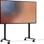 Pjedestaal Straight Rollin' TV Stand Rollable for Screen 40 kuni 70 tolli mobiilne teleri stend ratastega TV Trolley stiilne TV Roll Stand (must)