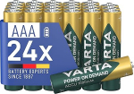 VARTA 24 x AAA laetavad patareid, aku v&otilde;imsus n&otilde;udmisel, 1000mAh Ni-MH, eellaetud, kasutusvalmis [Amazon eksklusiivne]